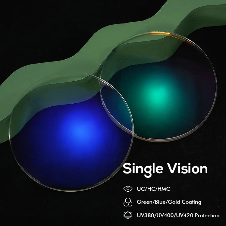 1.56 single vision eyeglasses lenses finished optical lens with AR coating ophthalmic lens