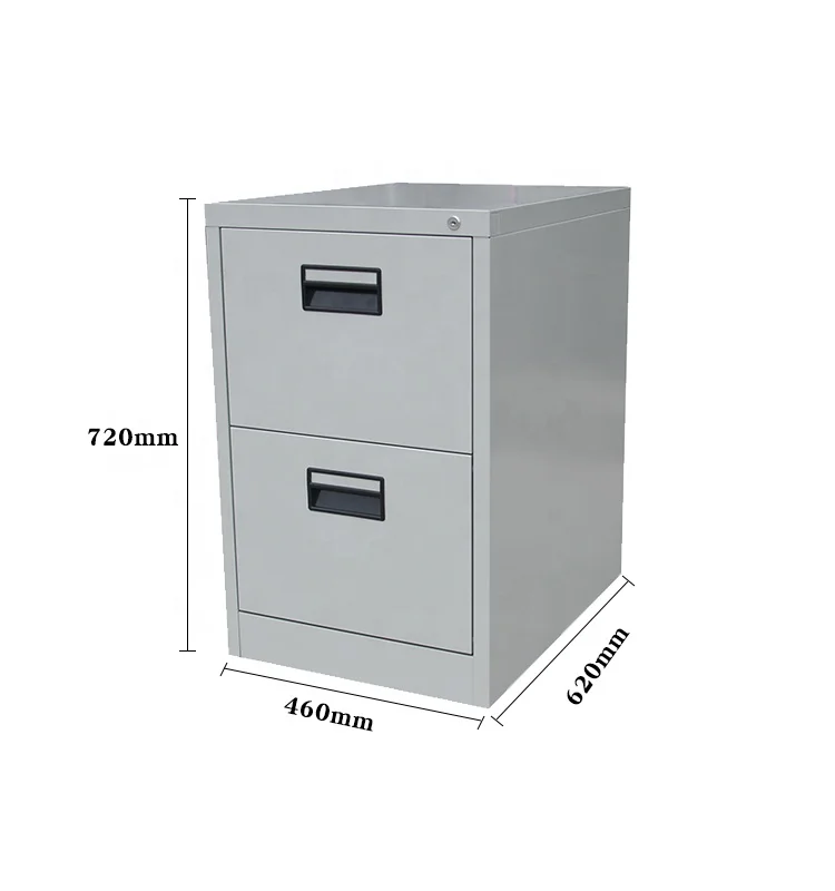 Cheap Knock Down Vertical 2 Storage Drawer Office Steel Drawer Filing Cabinet