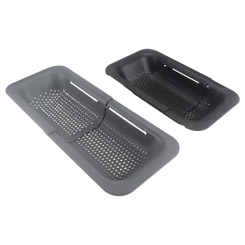 Over the Sink Extendable Colander Strainer Basket For Wash Vegetables and Fruits