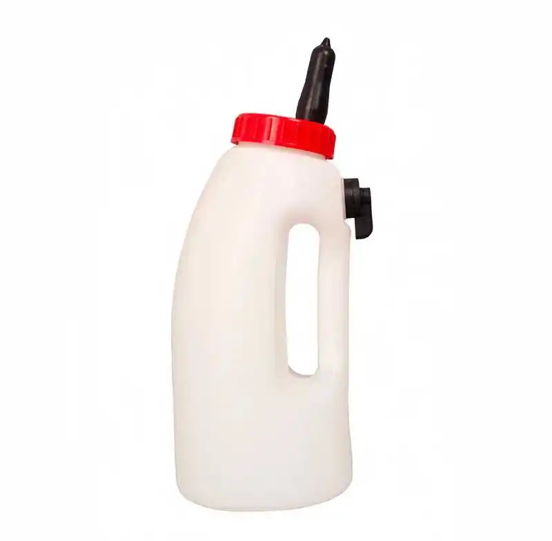 WANJIA 2L 3L 4L 5L Livestock nontoxic plastic Animal Farm Cow Calf Milk Feeding Bottle With Nipple