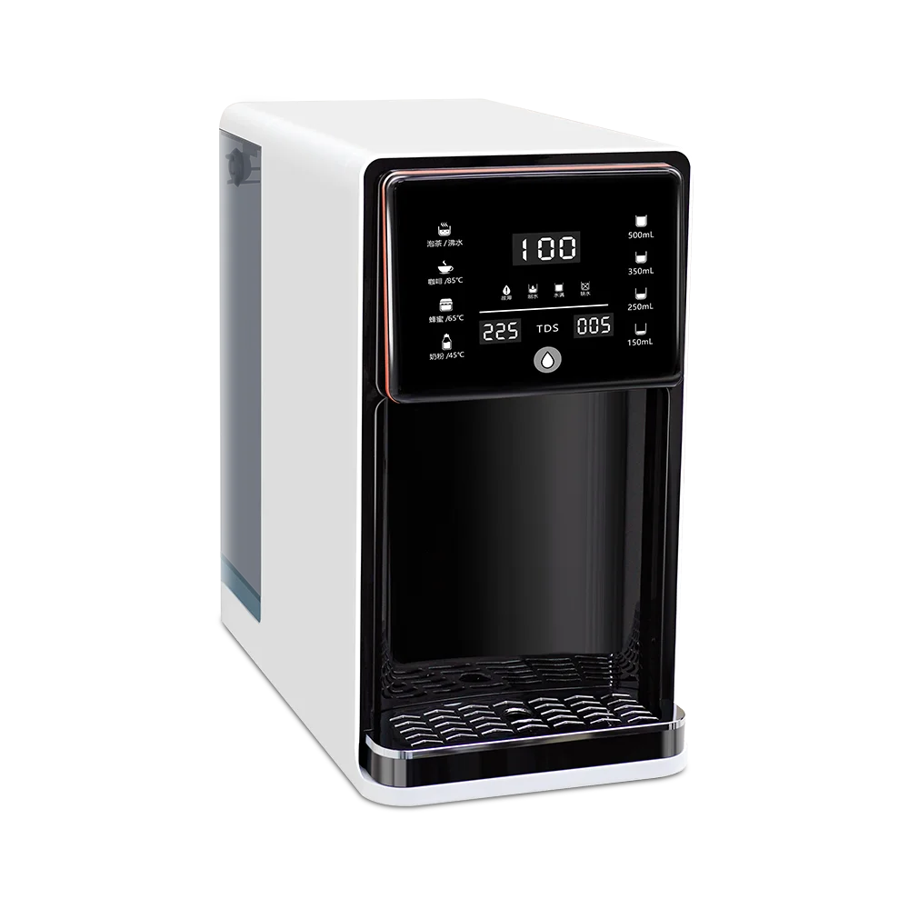 Desktop Installation Free 5 Stage Hot And Cold Water Dispenser Purifier Reverse Osmosis Water Filter System For Home Office