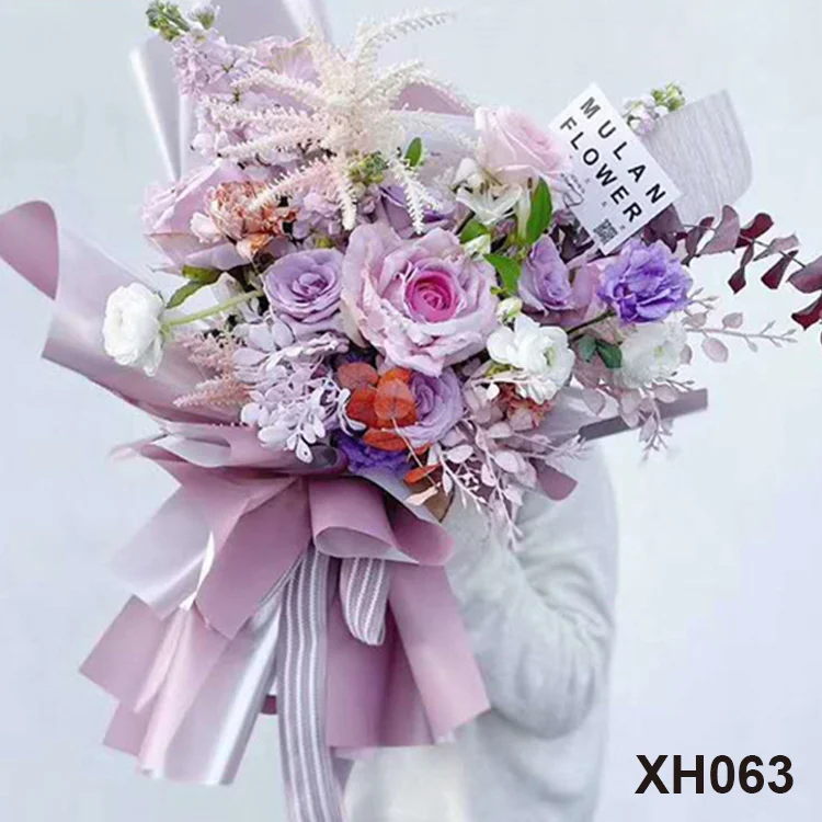 Waterproof flower packaging supplier wholesale plastic packaging flowers