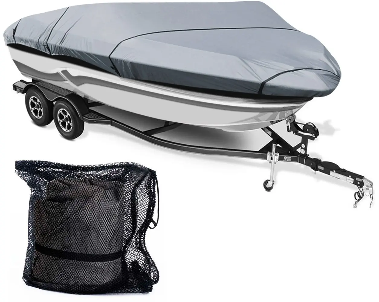 150D Oxford Cloth Trailer Waterproof Dustproof And UV Resistant Custom Boat Cover