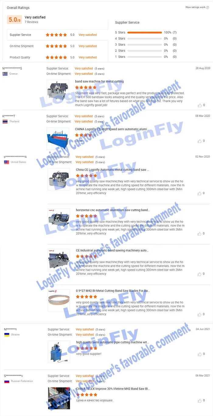 semi automatic double column Horizontal type metal cutting band saw machine with bundle cut max cutting size 500mm