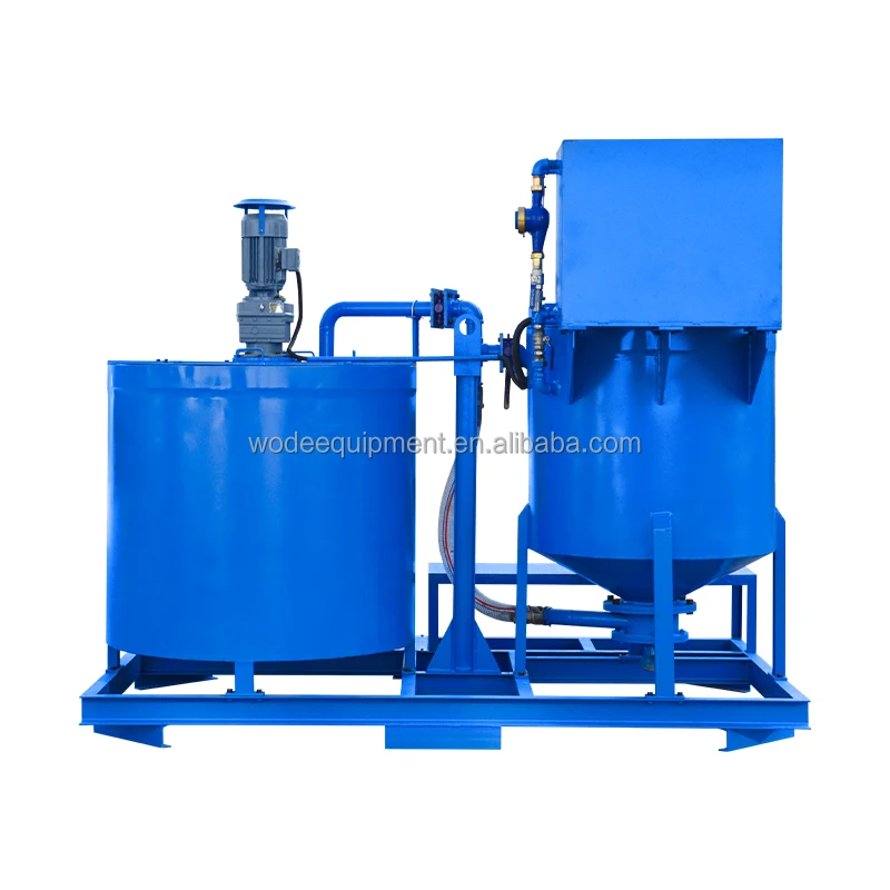 500L Capacity high efficiency electric bentonite grouting mixing and agitator machine for deep well casing