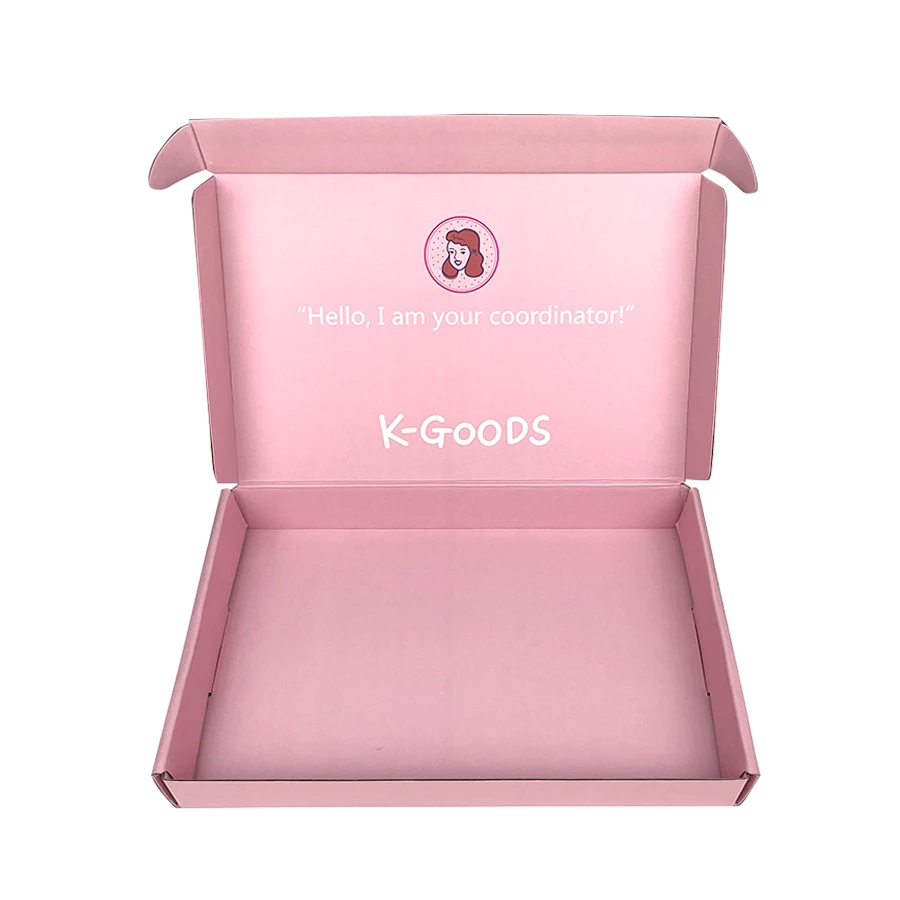 5 Ply Pink Color Lightweight Shipping Boxes For Small Business Goods Packaging