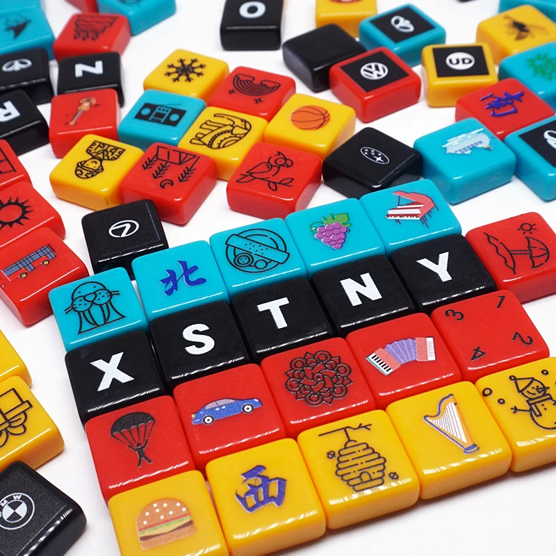 Пользовательские акриловые квадратные плитки 19 мм * 9 стерео квадратный блок подходит для развития мозга игры головоломки