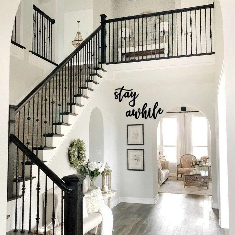 Китайский новейший дизайн металлические поручни внутренние кованые железные лестничные перила итальянские для крыльца заборов