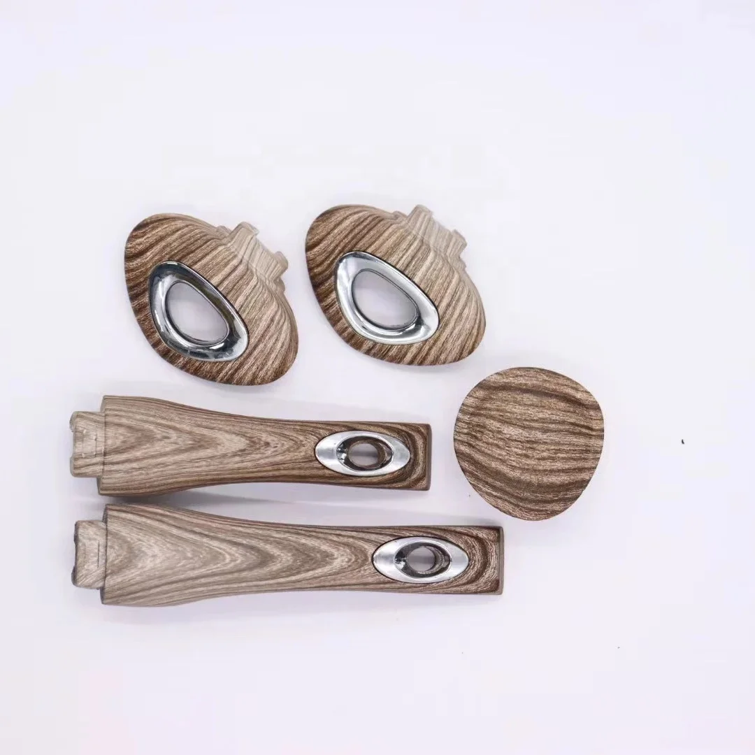 Bakelite handle set with wooden soft touch factory mass production of detachable handle sets wooden handles for sale