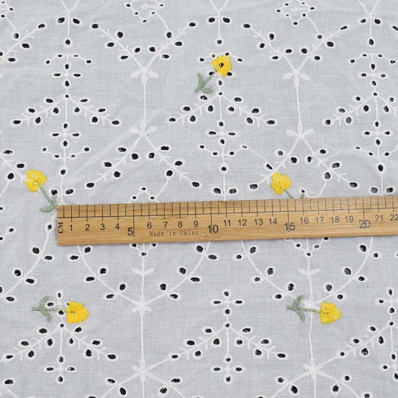 Популярная Современная дизайнерская кружевная ткань вуаль хлопок 3d Цветочная ткань 200 г/м2 цветочная ткань