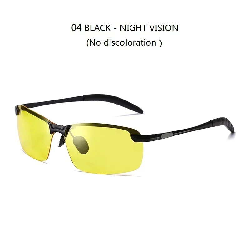 Fashionable Men Polarized Driving Glassesmens Sunglasses Polarize Day Night Vision Photochromic Sunglasses