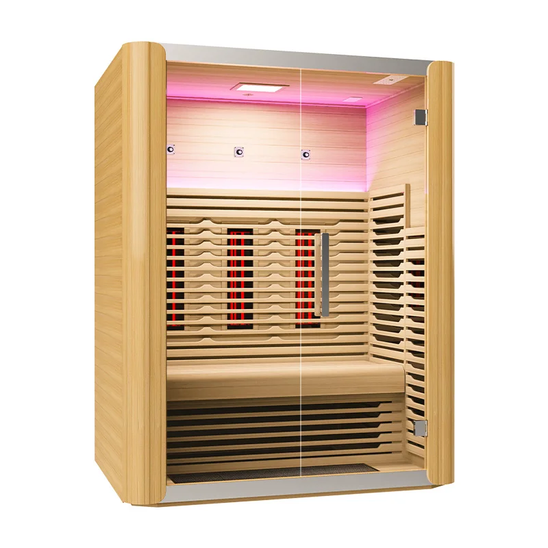 Factory Supplier Infrared Sauna Modern  Full Spectrum Indoor Sauna Cabin  Far Infrared Wood Valli Suana Room