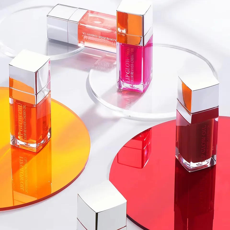 Wholesale Crystal Jelly Moisturizing Lip Oil Sexy Plump Lip Glow Oil Private Label Moisturizing Fruity Tinted Lip Oil