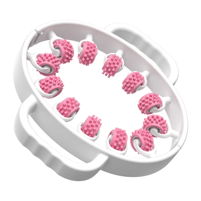 Yoga Training Relaxation V Shape Exercise Handheld Plastic Massage Roller For Muscle Relax Pain Relieve