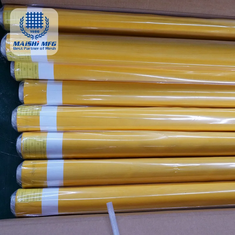 120T/305 mesh polyester screen printing mesh roll silk fabric for printing
