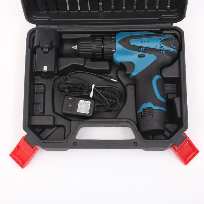 Good Quality Cordless Electric Screwdriver 12V battery socket drill wrench set