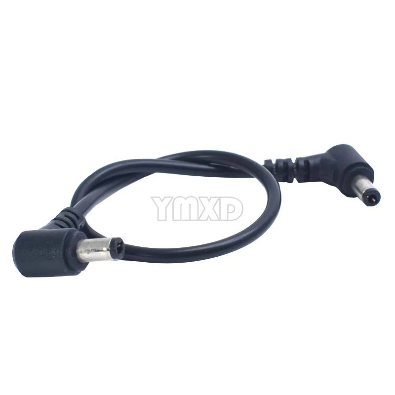 
DC Double Bend Male Connector Power Cord 90 Degree L Head Tuning Fork Shrapnel 5.5*2.5 Compatible 5.5*2.1 Butted Line Copper 