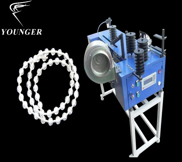 Roller blinds curtains endless bottom round rope ball Chain rolling device making machinery