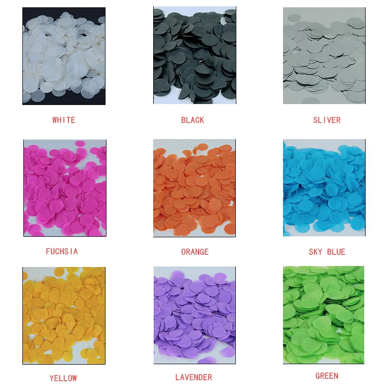 Разноцветные бумажные салфетки с конфетти, биоразлагаемые Круглые Конфетти, пуш-конфетти для украшения свадьбы и мероприятия