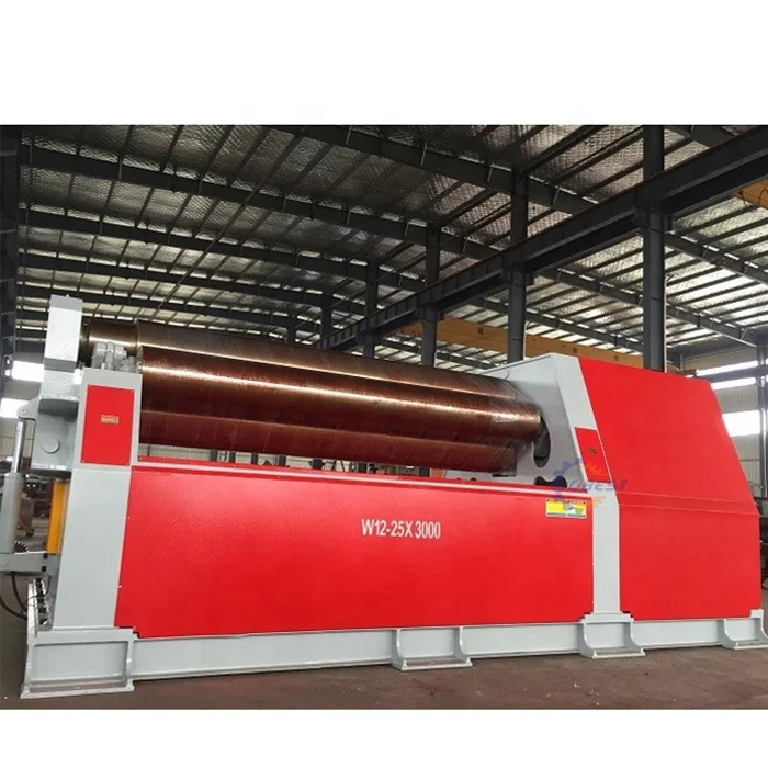 4 Roller w12 Metal Steel Sheet Plate Roller Rolling Machine