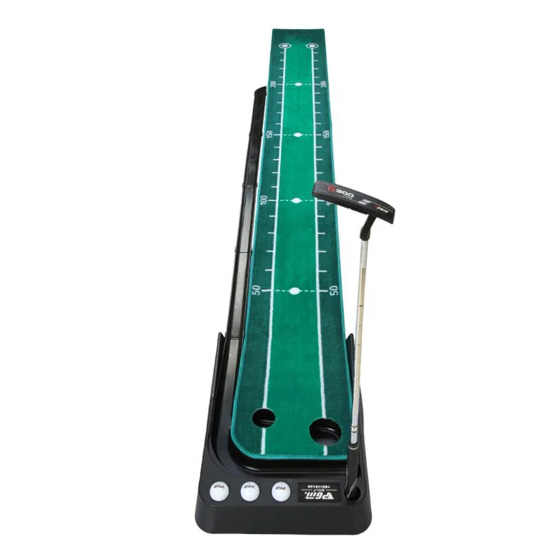 Indoor Golf Training Aids Velvet Double Line Blanket Golf Putter Plastic Trainer