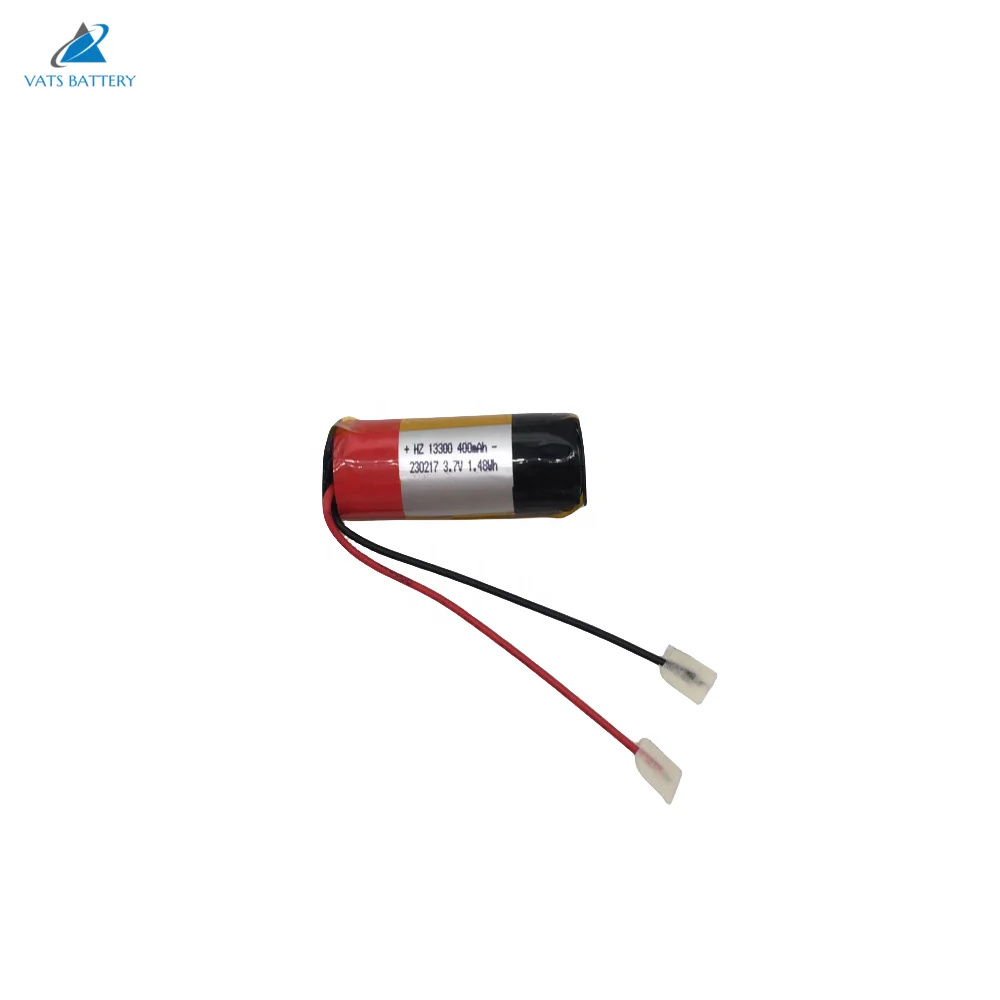 Cylindrical battery 13300 3.7v 350mah polymer battery for laser equipment parts