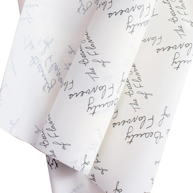 Hand-painted English bouquet wrapping paper roll flowers wrapping paper bouquet making materials