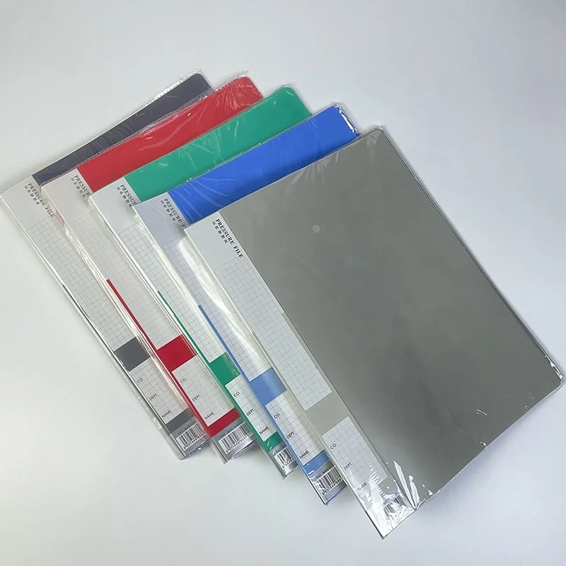 Wholesale PP Office Stationery Cover Clip Folder Paper File Folder A4 Size Lever Arch File