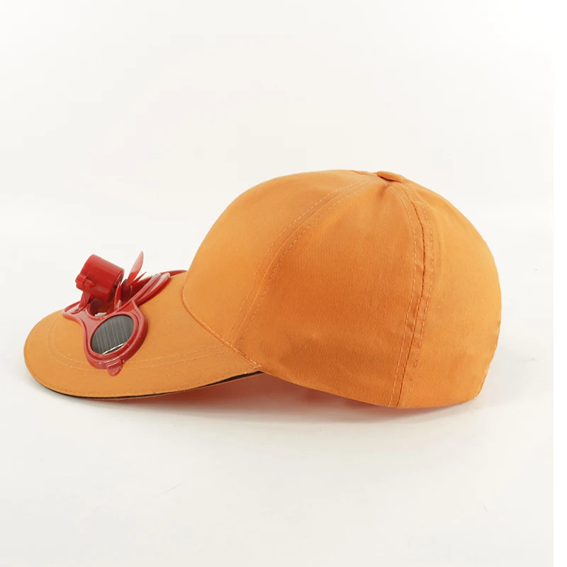 Outdoor Camping Hiking Peaked Cap with Solar Powered Cooling Visor Fashion Cap Fan Baseball Hat Cooling Fan Cap