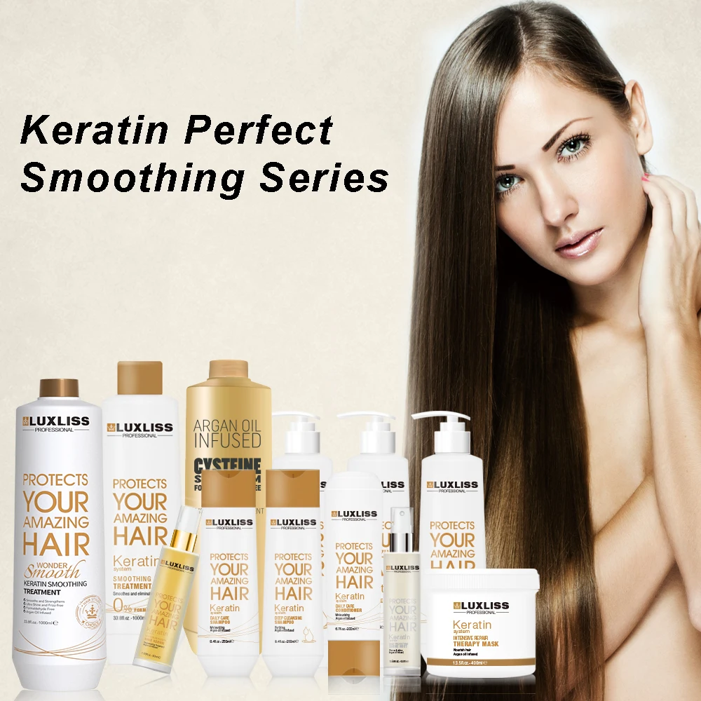 Luxliss High Quality Salon Professional 250ml 500ml Moisturize Nourish Repair Keratin Hair Daily Care Shampoo Conditioner