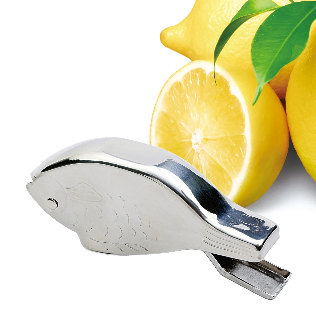 Fish Shape Design hand lemon squeezer Manual Stainless Steel Lemon Squeezer