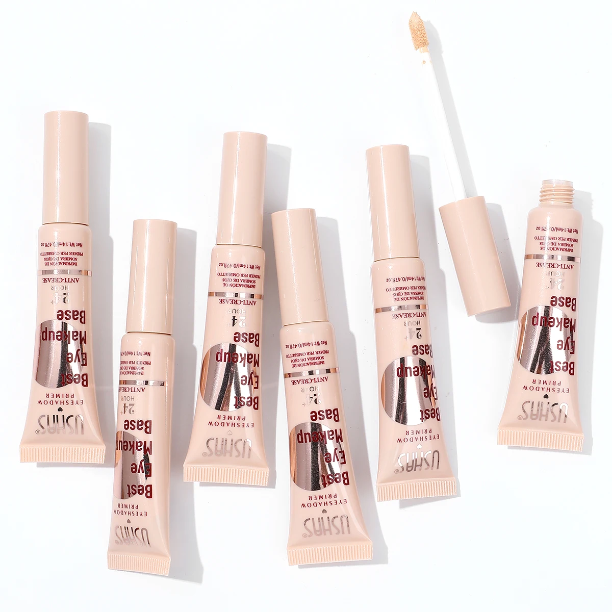 USHAS OEM/ODM Custom  Wholesale  Skin- friendly Hot selling Long-lasting, not take off makeup waterproof eyeshadow eye primer