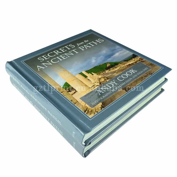 Bulk round spine hardcover CMYK photo book printing cheap coffee table book printing