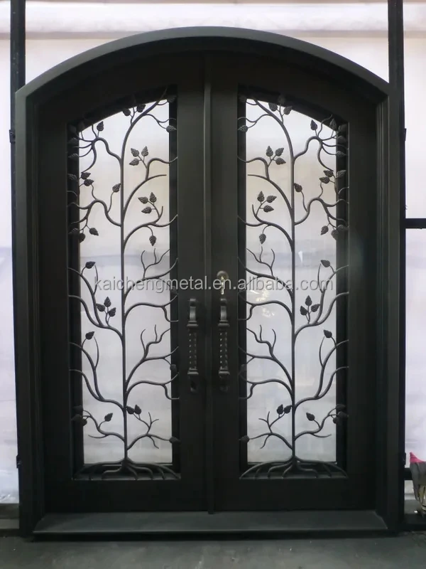 Factory Wholesale  Iron Door Design Catalogue  Main Gate Color Door Iron Gate Design  Arches Iron Doors