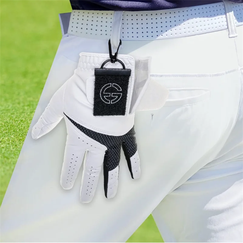 Both Sides Loop with Metal Clip and Key ring On Course Golf Club Bay Accessory for Carrying Golf Gloves
