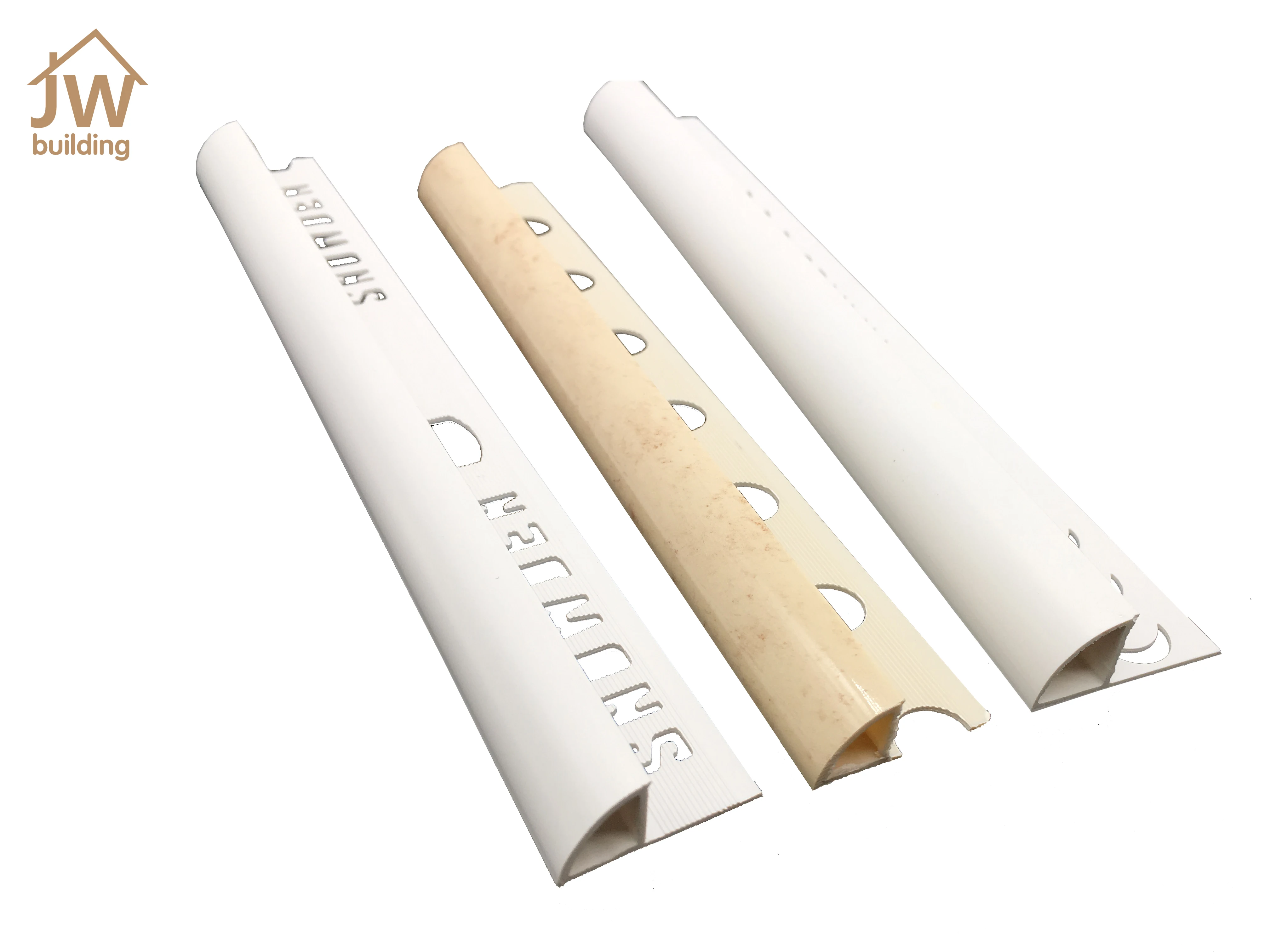 10mm pvc tile trim plastic strip Round Edge Trim Corner Profiles Decorative Materials