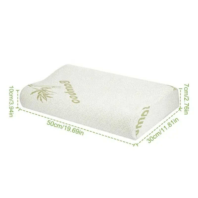 Дешевые бамбуковые подушки Almohada De Bambu Para El Cuello оптовая продажа мягкие измельченные с эффектом памяти охлаждающие