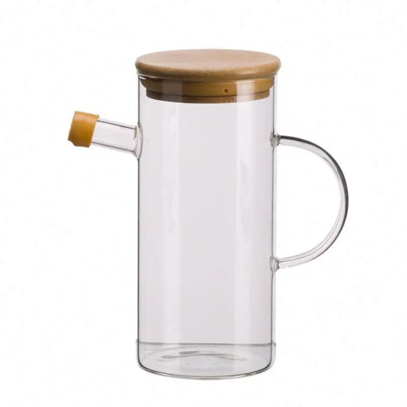 Новое поступление от поставщика стеклянной посуды, кухонный дозатор масла из пирекс-стекла с логотипом клиента