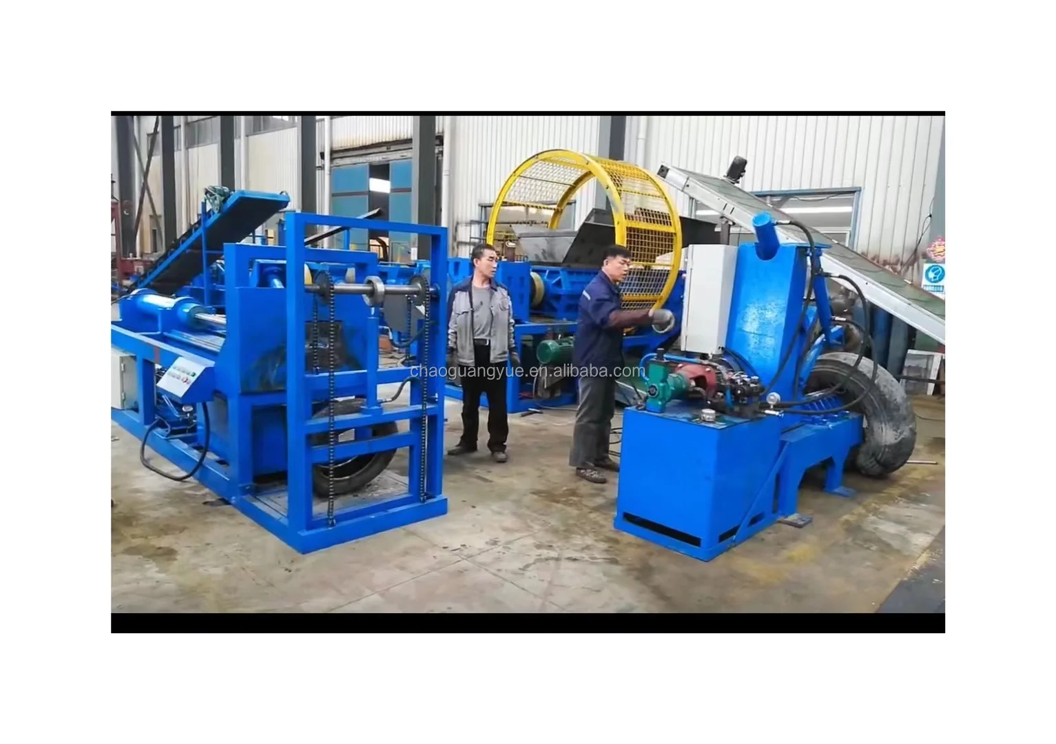 Waste Rubber Crushing Equipment Crumb rubber crushing machine waste tire rubber cracker machine