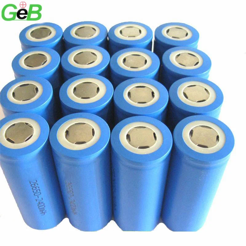 Manufacturers 3.2V Battery Rechargeable cylindrical 26650 lifepo4 battery 3.2V 3000mAh 3300mAh li-ion lithium Cell