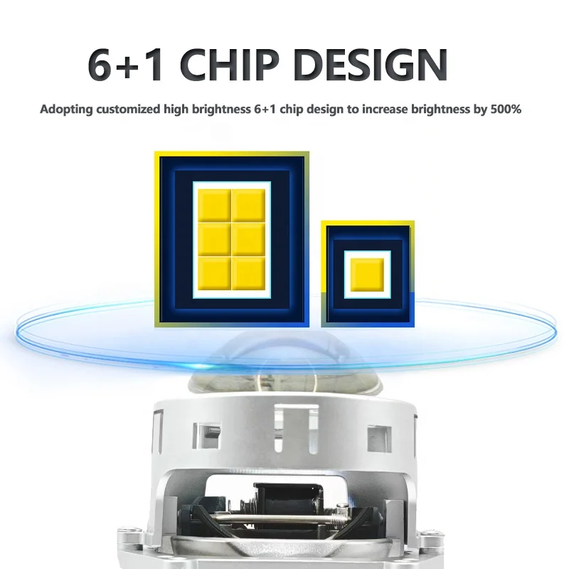 IDISON T1ZW 3 inches 6000lm 6500k 75W Bi Led Laser Headlight Universal Bi-LED Projector Lens for Car