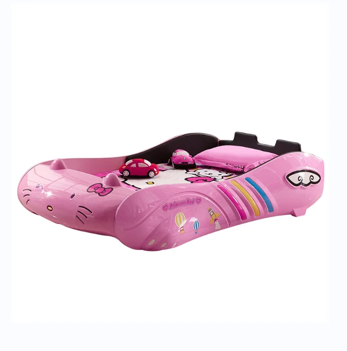 Pink color Toy car bed rooms to go kids kids car bed for girls