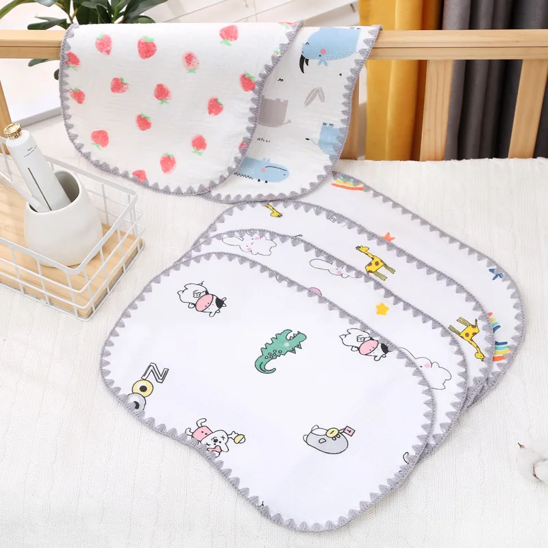 Pillow towels for newborns aged 0-3 months or above baby pillows anti spitting pads fine fabric pillows soft and sweat absorbing