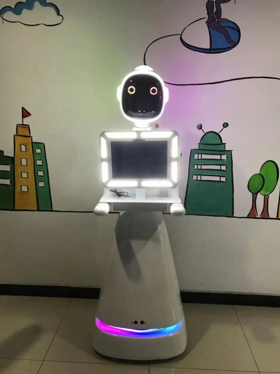 New portable mobile robot photo booth Fill light machine camera ipad selfie video Free accessories automatic spin 360 photobooth
