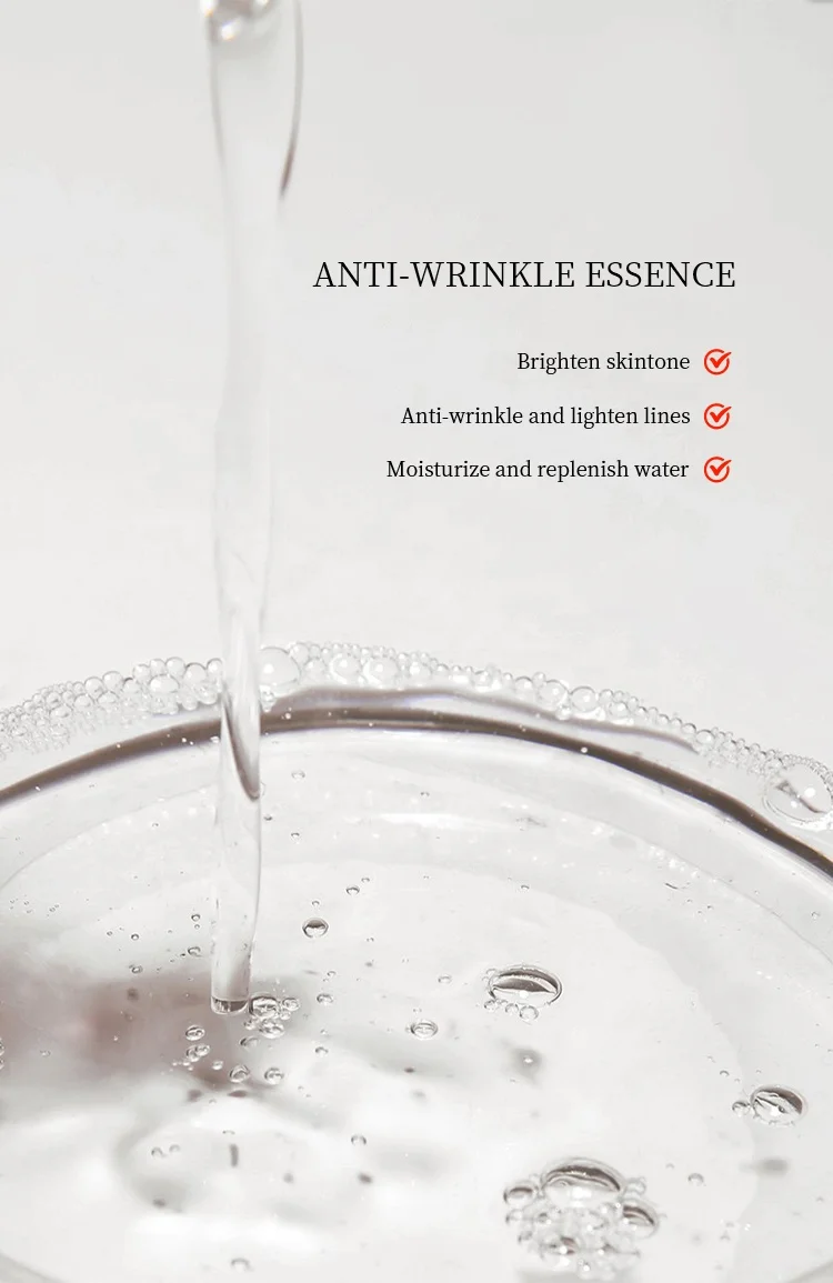 Factory Custom Ganoderma Lucidum Moisturizing Serum Calming Hydration Booster Serum Face Repair Serum Liquid Vitamin C Female