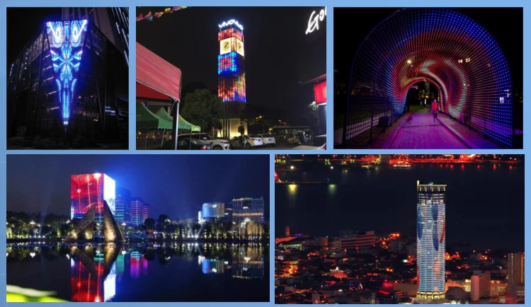 Large pixel pitch P200 easy and quick installation durable rolled up and curved mesh led display flexible led display