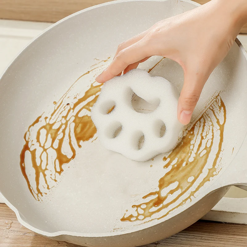 2 Pack Portable Reusable Cat paw Dishwashing Sponge Cleaning Kitchen