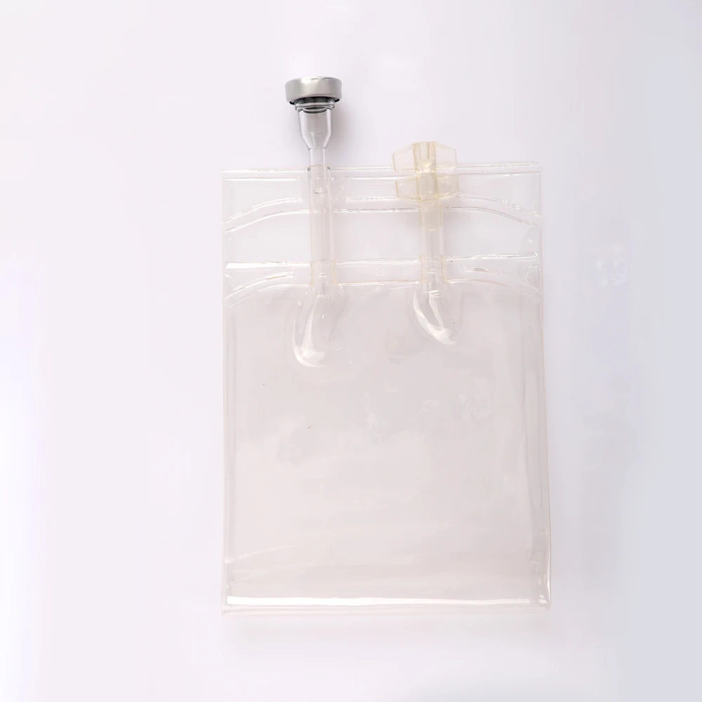 
medical PVC Infusion bag/ PVC IV infusion bag (double tube ) 