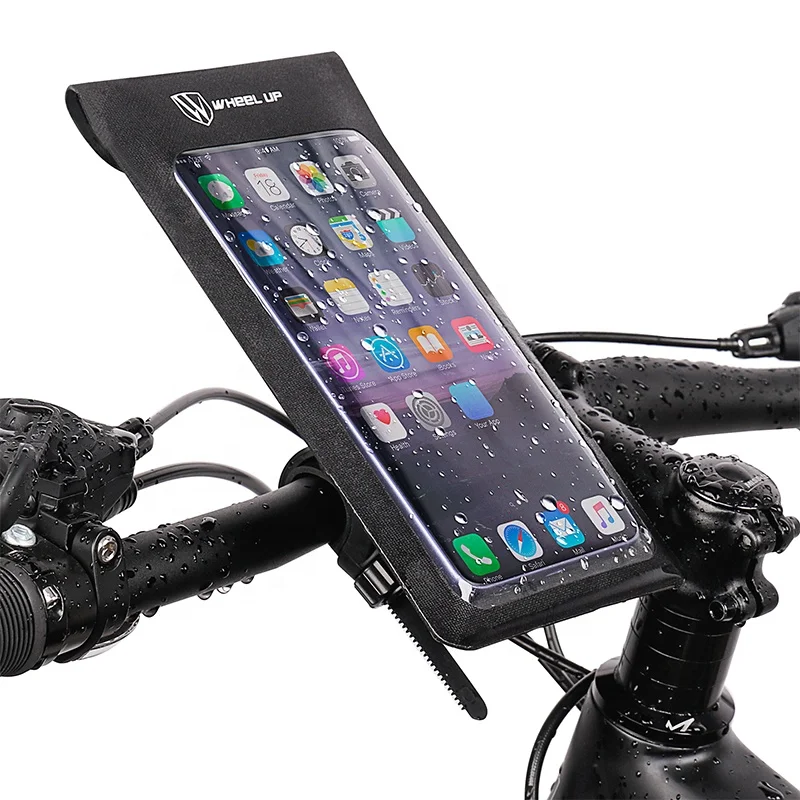 
WHEEL UP Ultra Thin Adjustable Touch Screen Phone Bike Waterproof Phone Holder Bag Handlebar 