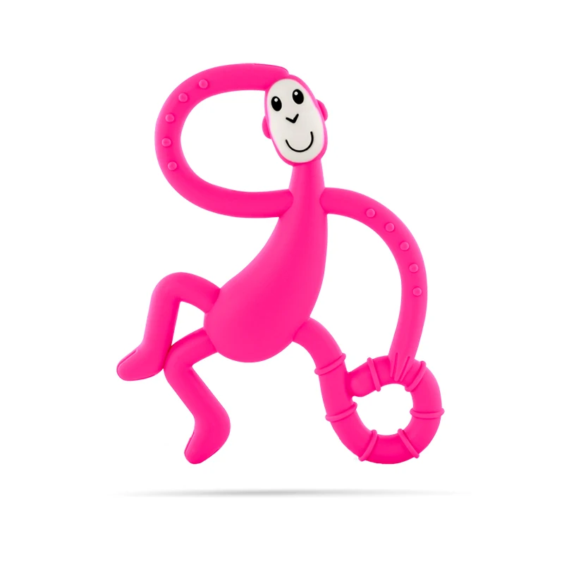 Monkey Shape BPA Free Silicone Teether For Baby